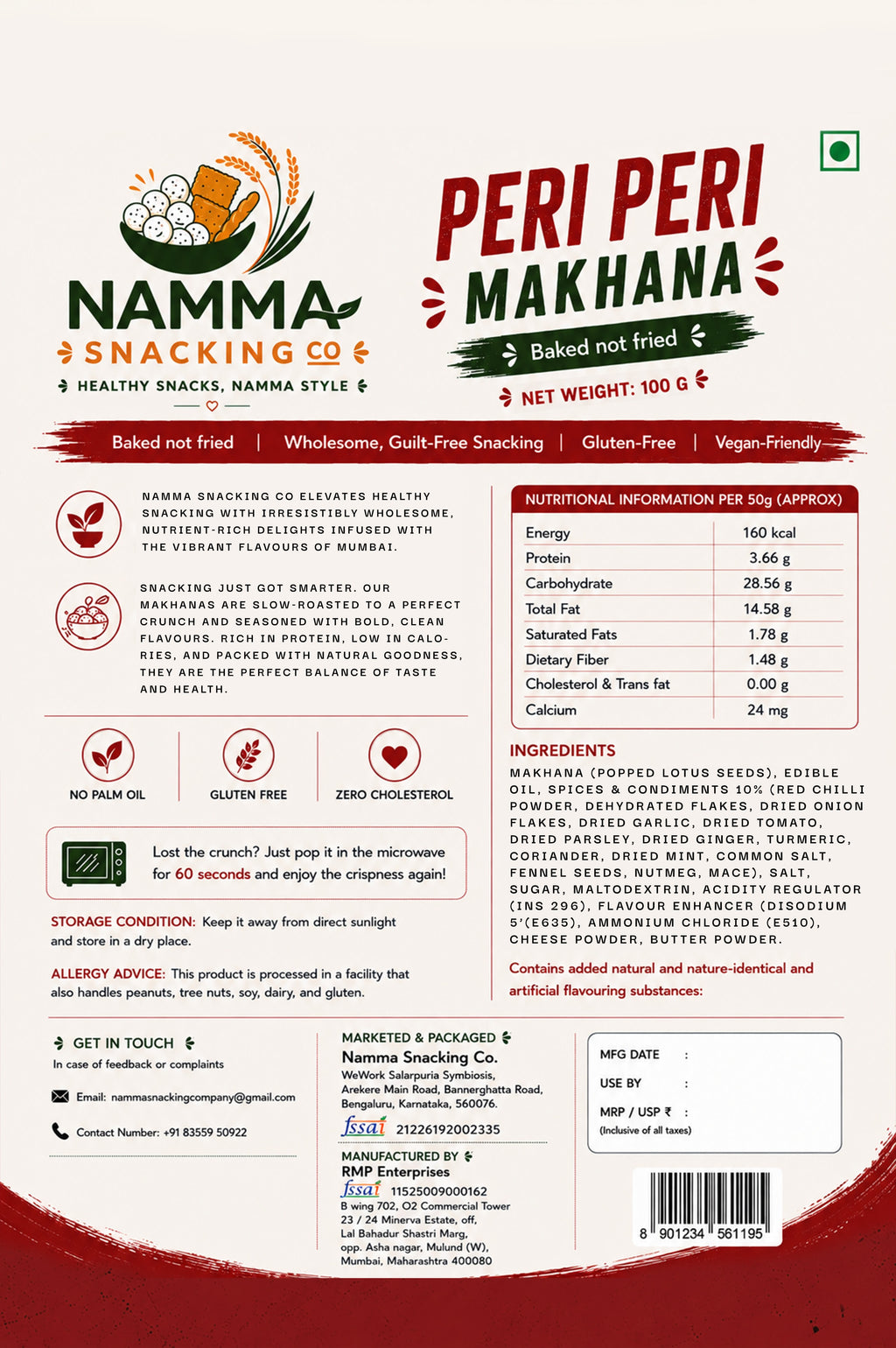 Peri-Peri Roasted Makhana