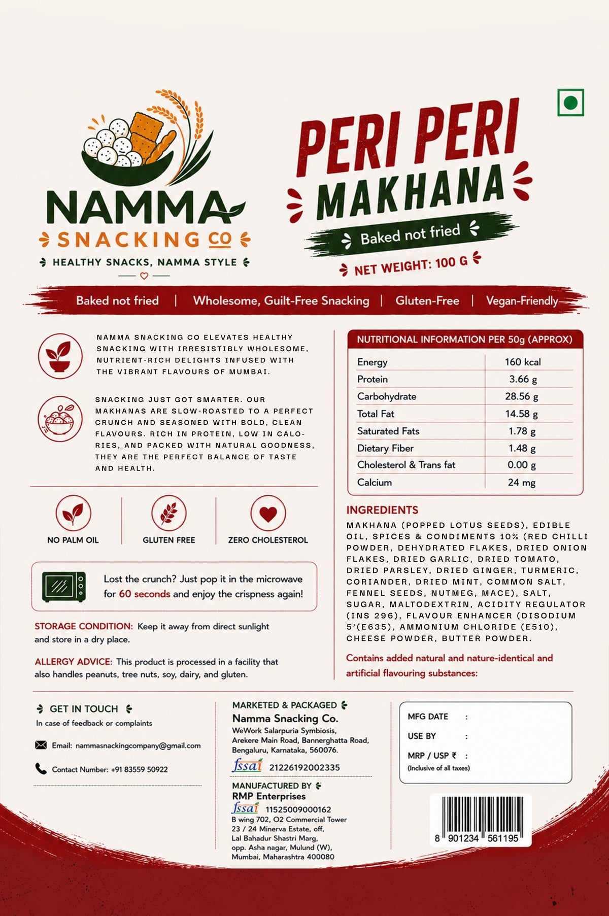 Peri-Peri Roasted Makhana