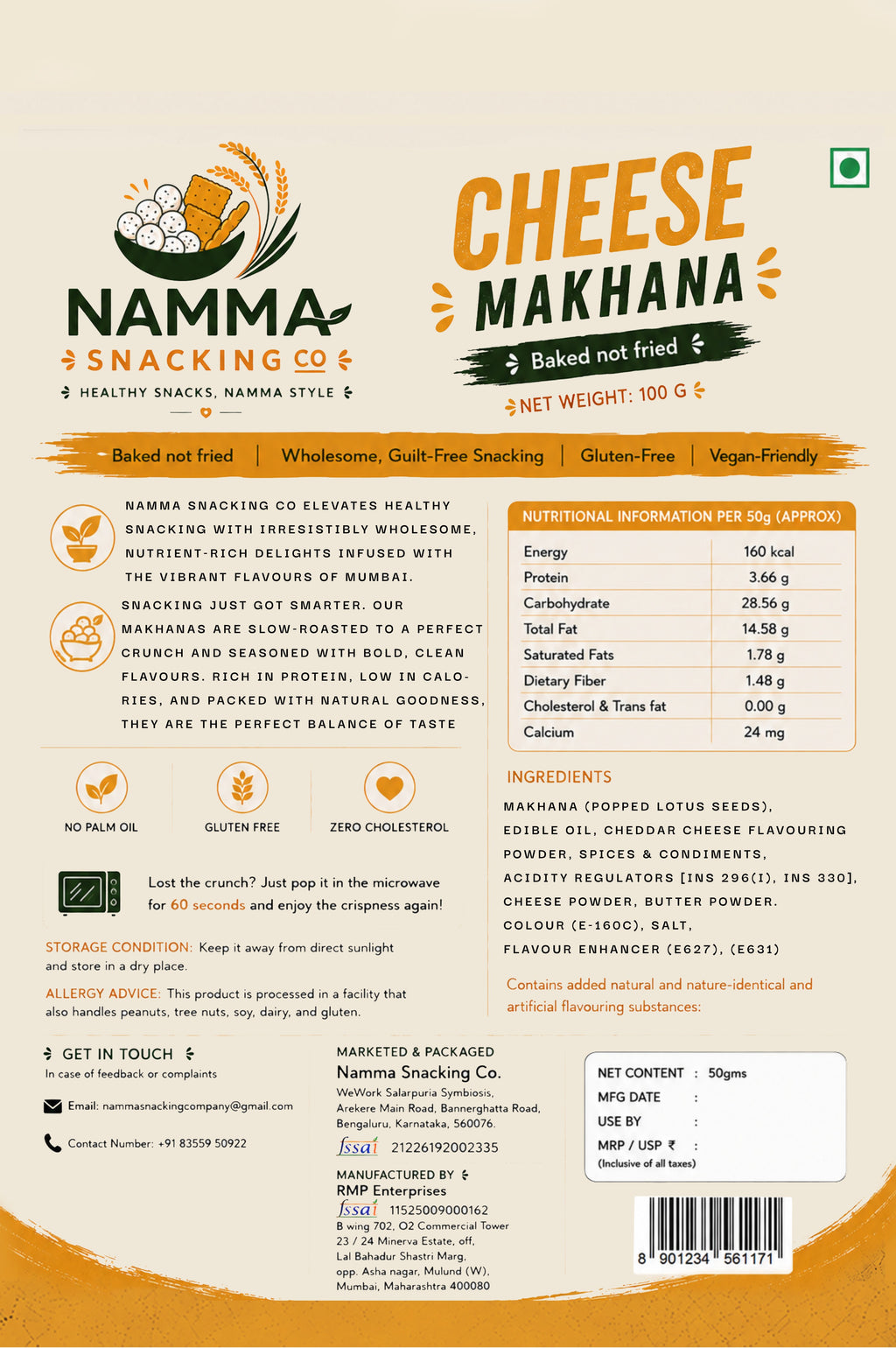 Cheese Roasted Makhana