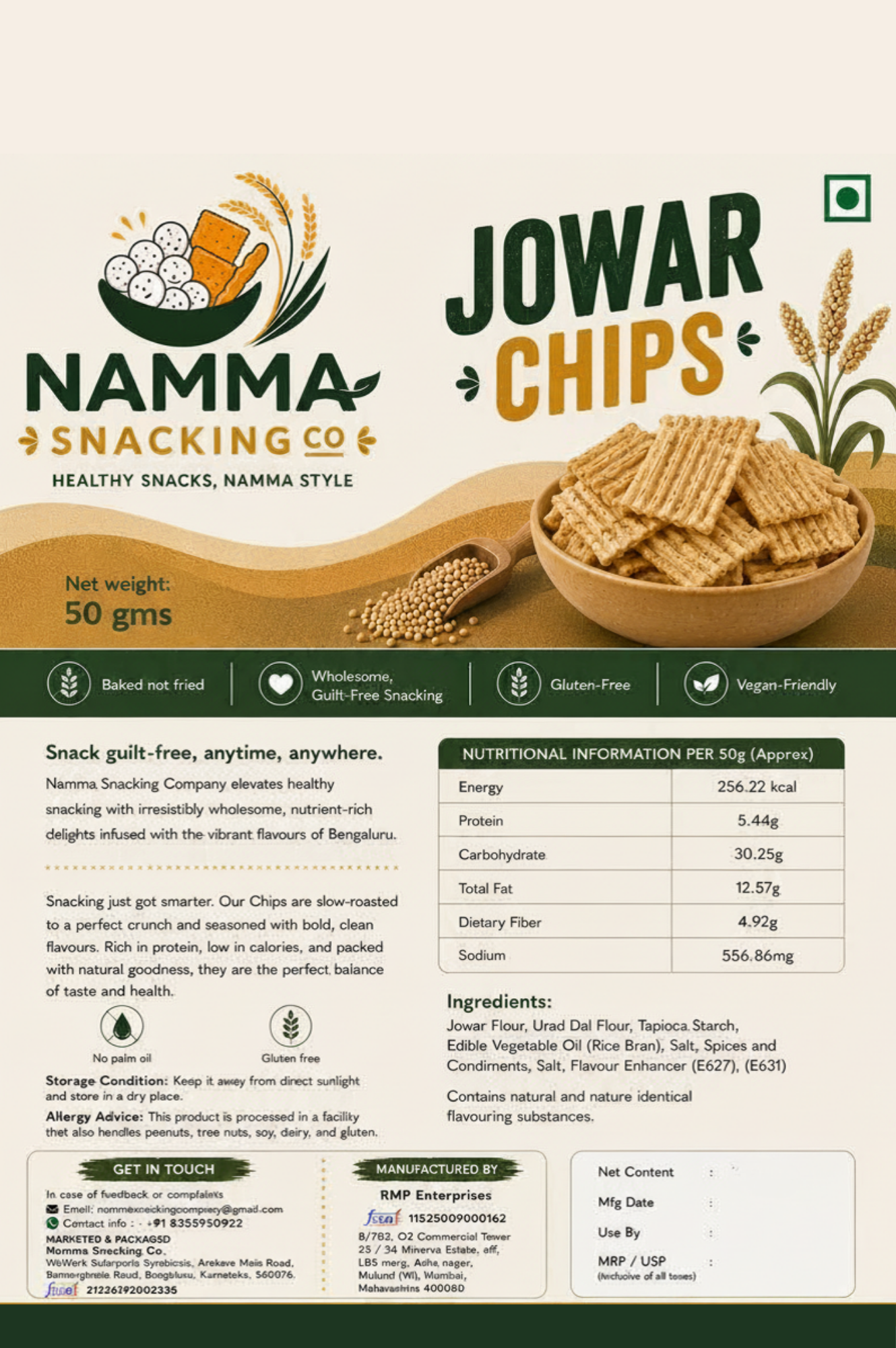 Jowar Baked Chips