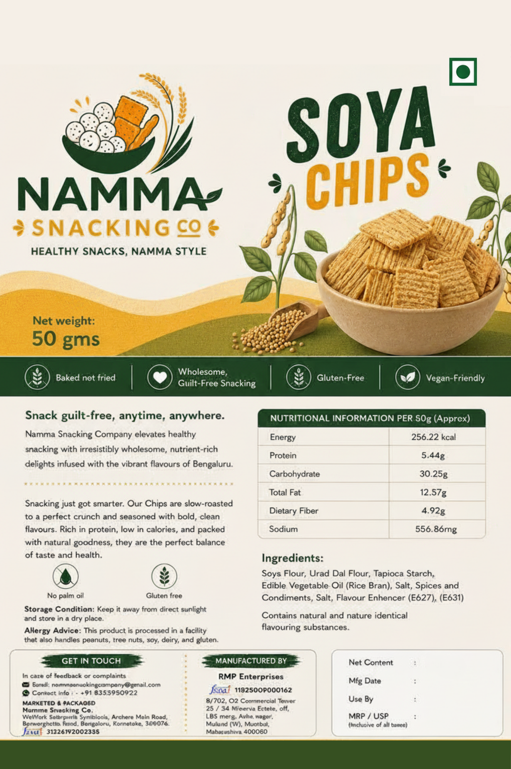 Soya Baked Chips