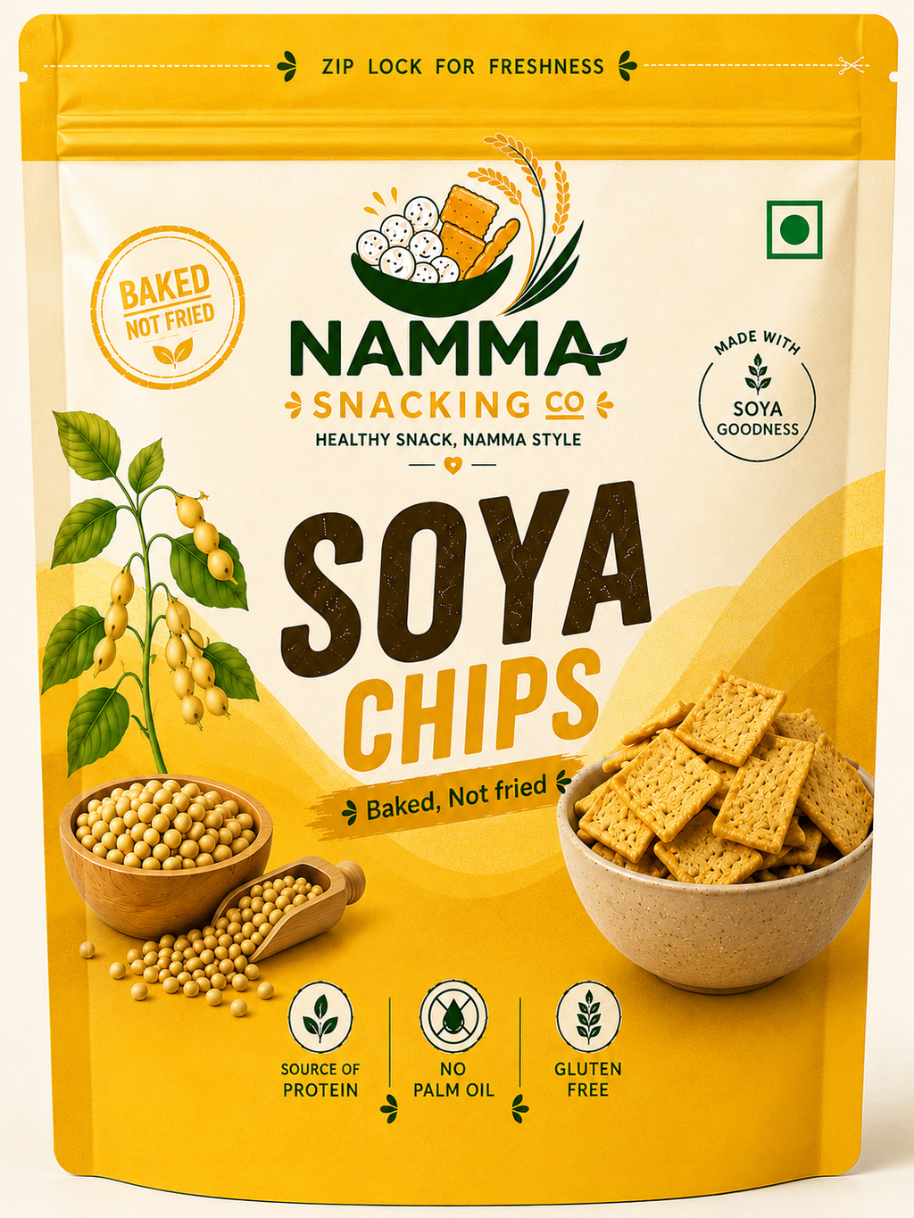 Soya Baked Chips