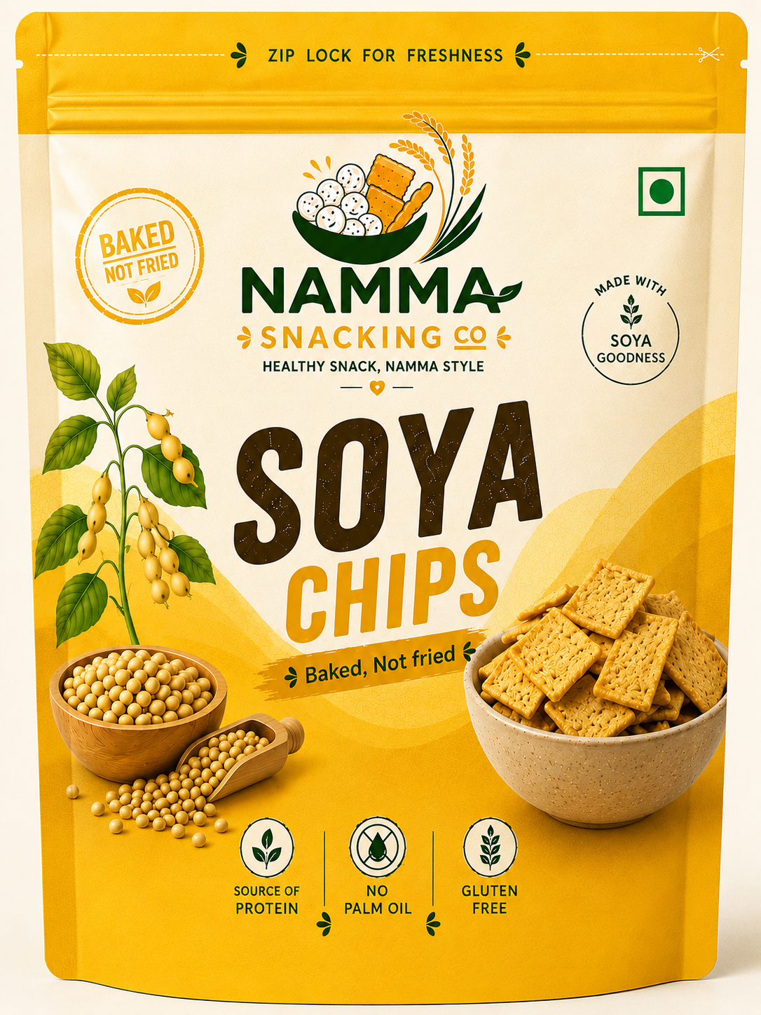 Soya Baked Chips