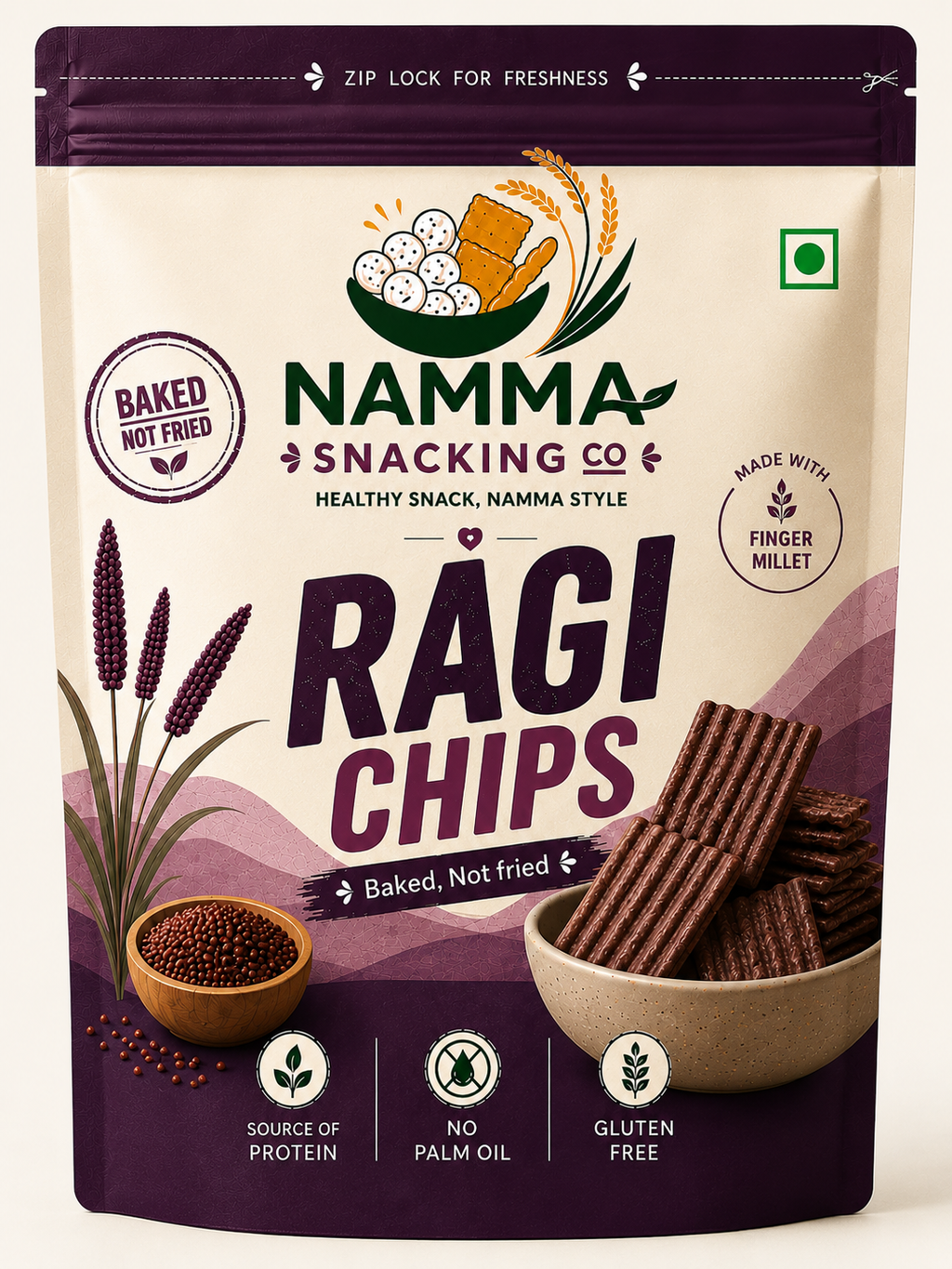 Ragi Baked Chips