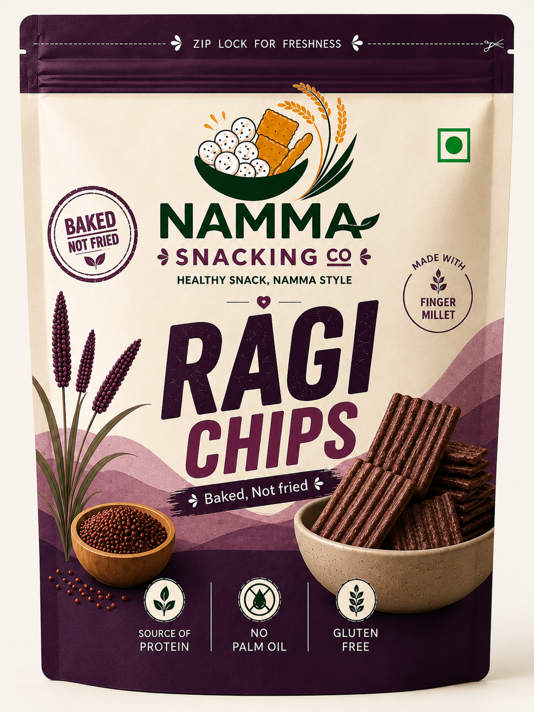 Ragi Baked Chips